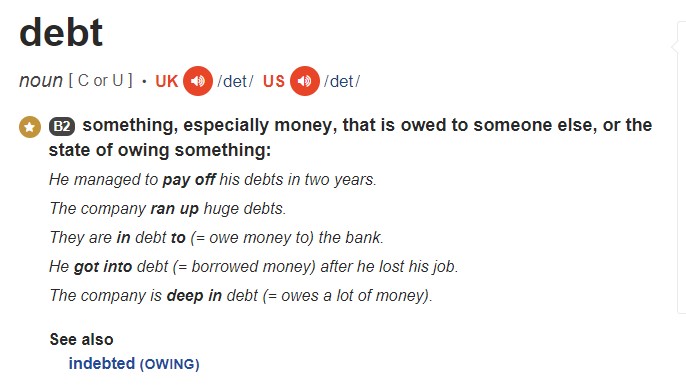 debt